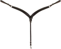 Weaver Turquoise Cross Skirting Leather Breast Collar - W2AB6 - Dark - 2