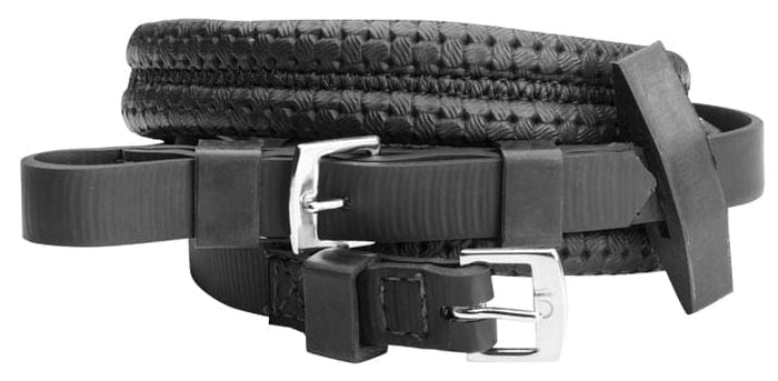 Wintec Equi - Leather Grip Reins - SB12M - Black - 2