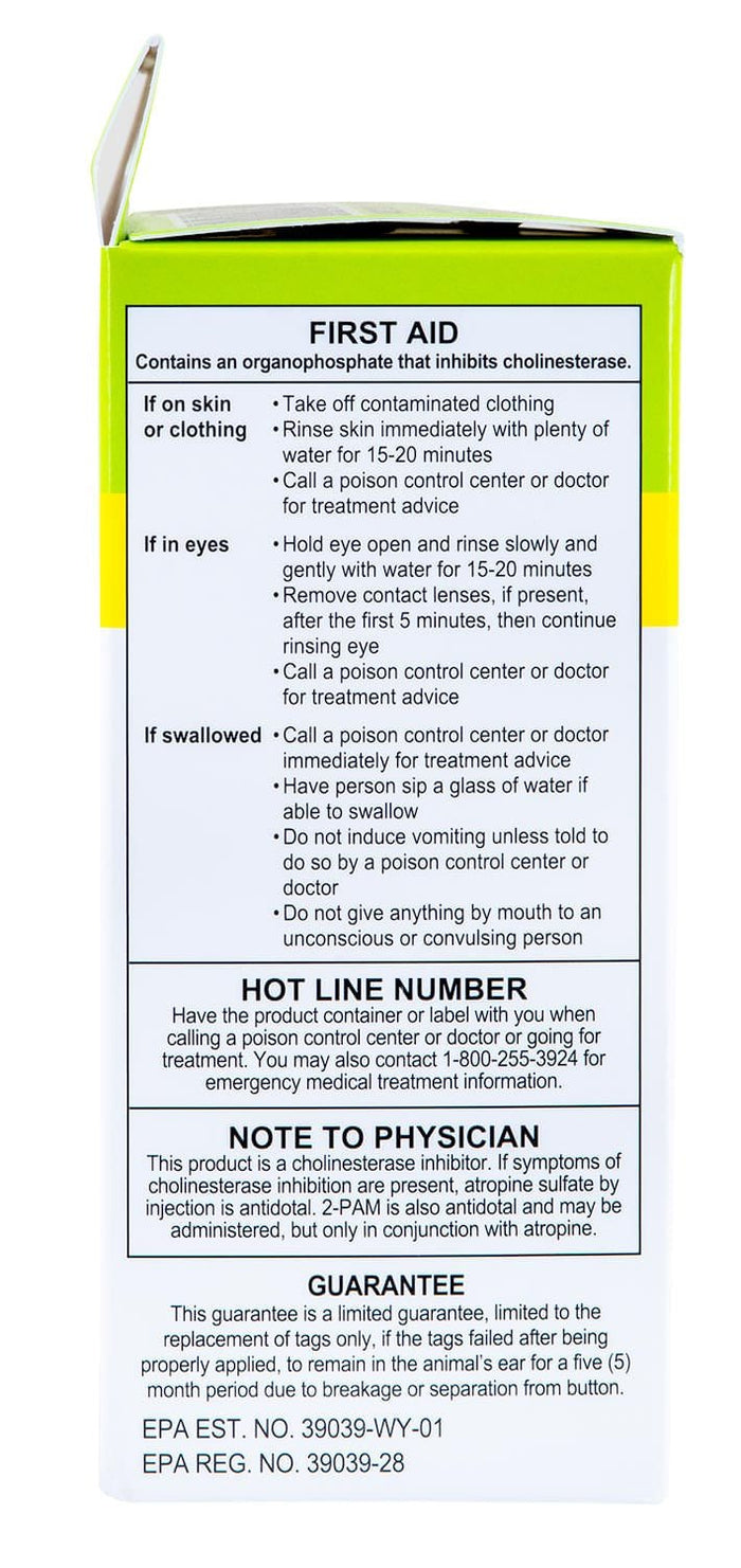 Y - Tex Max 40 Insecticide Cattle Ear Tag, 20 Pack - Y2AB - 2