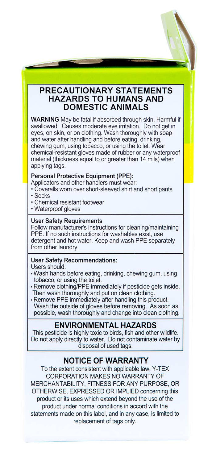 Y - Tex Max 40 Insecticide Cattle Ear Tag, 20 Pack - Y2AB - 4