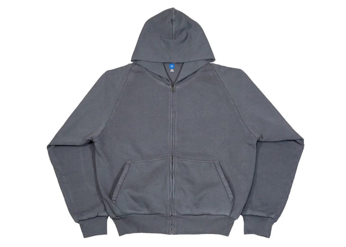 Yeezy X Gap Zip Up Exclusive Hoodie Dark Grey