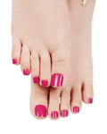 Stickers pédicure gel rose framboise profond