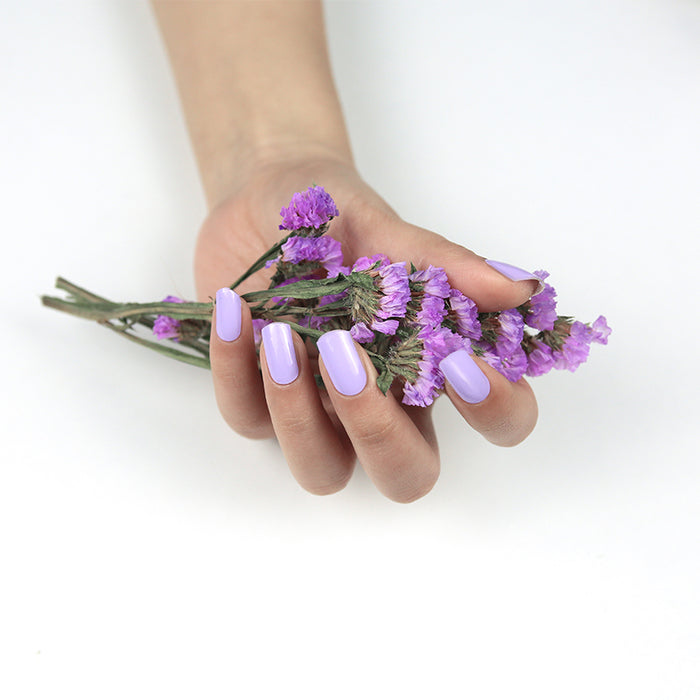 Stickers ongles en gel Zirani Geeli House lila lavande