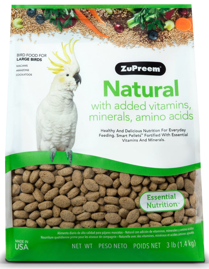 ZuPreem Natural Premium Daily Bird Food - NAA6 - 20 lbs - Medium Birds - 7