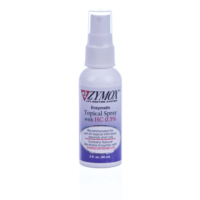 Zymox Topical Antimicrobial 0.5% Hydrocortisone for Dogs & Cats - PKBZ6 - Spray - 2 oz bottle - 5