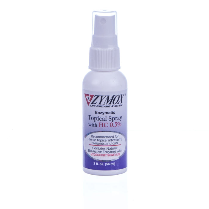 Zymox Topical Antimicrobial 0.5% Hydrocortisone for Dogs & Cats - PKBZ6 - Spray - 2 oz bottle - 7